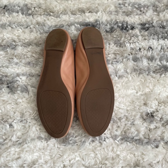 Tory Burch Ombré Logo Flats size 9 Nude leather - Picture 3 of 9